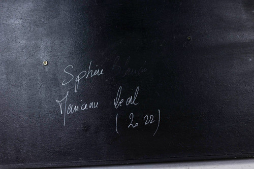 Stroh-Intarsientafel, Zeitgenössisches Werk, LS5435