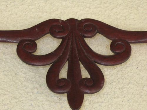 Pair of curved doors in solid Cuban mahogany with 19th century glass top