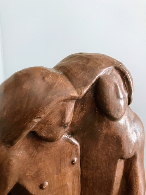 Adam et Ève, 1932, 2ème version, Joseph Czaky (1888-1971)