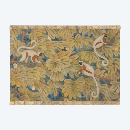 Toile Peinte, Chimpanzés, Travail Contemporain, LS56501087B
