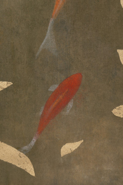 Leinwandbild, Koi-Karpfen, Zeitgenössische Arbeit, LS5648675C