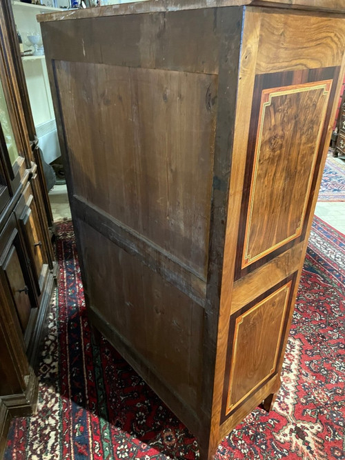 Chiffonnier in legno pregiato Luigi XVI Inizio XIX secolo