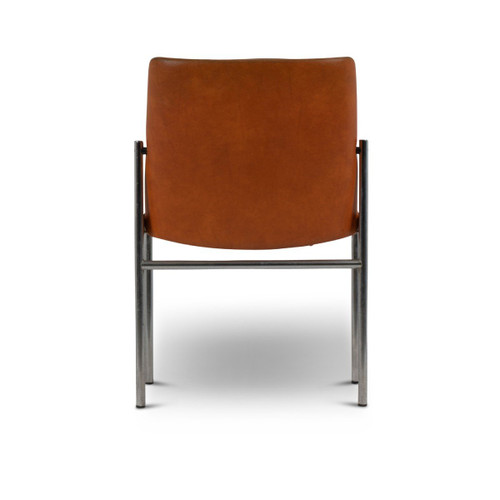 Serie di due sedie in pelle e metallo cromato, anni 1970, LS51841207B