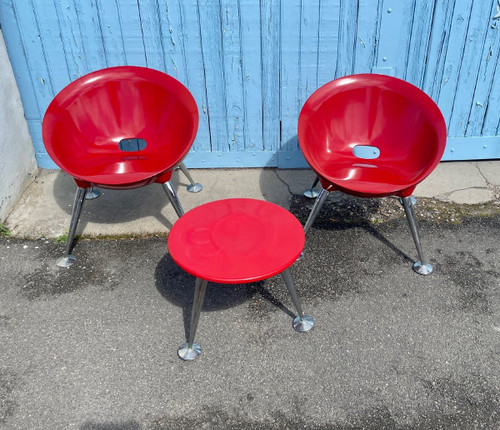 Salotto di design termoformato, anni '70