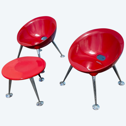 Salotto di design termoformato, anni '70