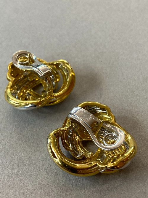 Gold- und Diamantohrringe Ref. 388.167