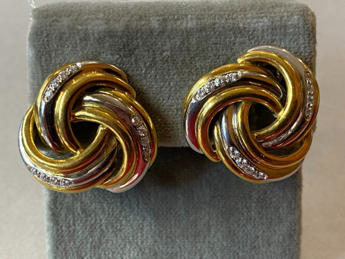 Gold- und Diamantohrringe Ref. 388.167