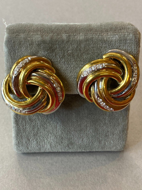 Gold- und Diamantohrringe Ref. 388.167