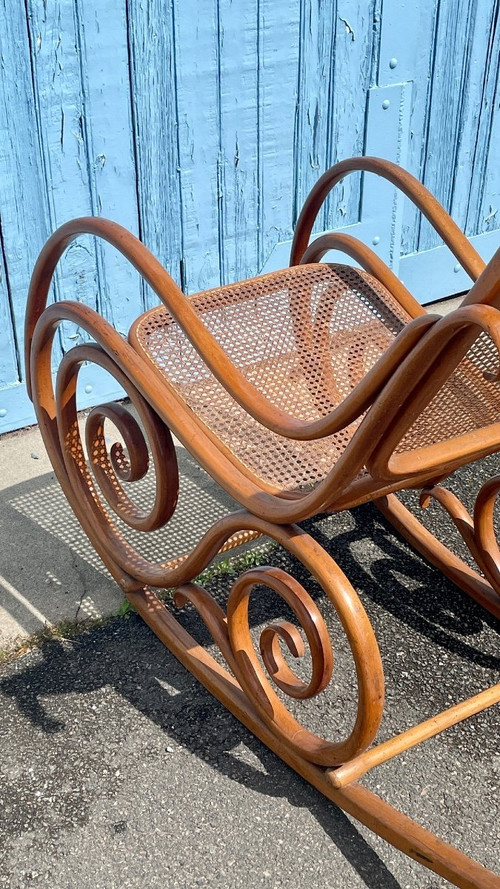Rocking Chair, Rocking Chair In The Style Of Thonet, Early 20th Century