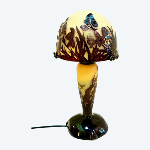 Art Nouveau Mushroom Lamp "A.Delatte"