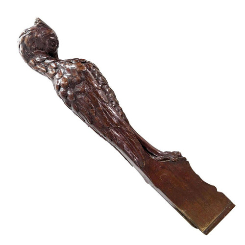 Partenza dalla ringhiera della scala in legno Art Nouveau a Heron