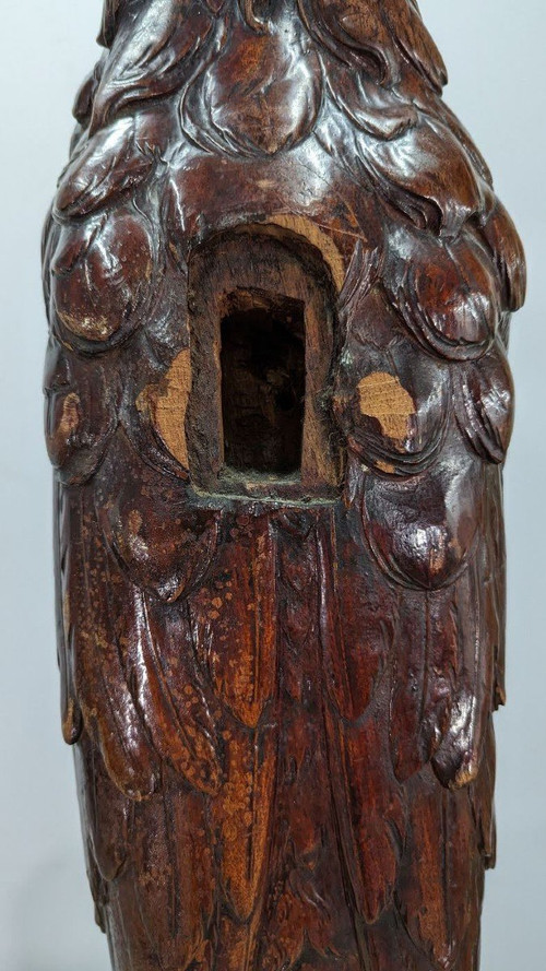 Partenza dalla ringhiera della scala in legno Art Nouveau a Heron