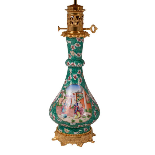 Coppia di lampade Canton in porcellana e bronzo, 1880 circa, LS5546774B