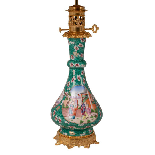 Coppia di lampade Canton in porcellana e bronzo, 1880 circa, LS5546774B