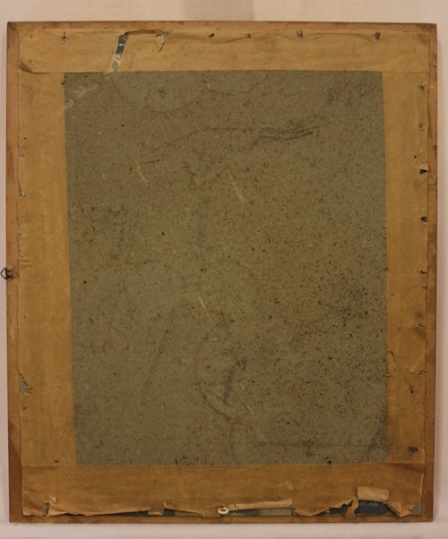 rectangle gold leaf mirror 42 x 49 cm