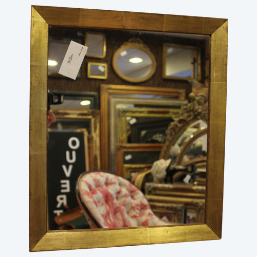 rectangle gold leaf mirror 42 x 49 cm