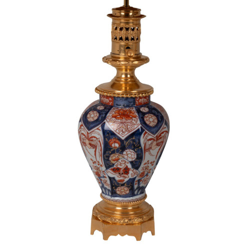 Coppia di lampade in porcellana e bronzo Imari, 1880 circa, LS53631044