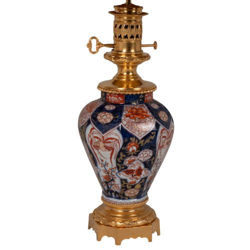 Coppia di lampade in porcellana e bronzo Imari, 1880 circa, LS53631044