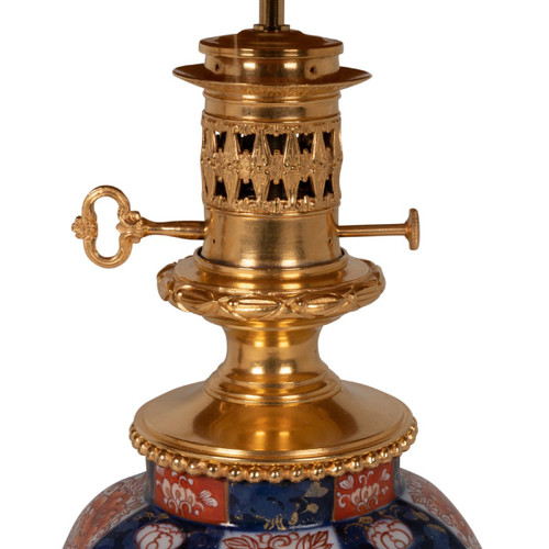 Coppia di lampade in porcellana e bronzo Imari, 1880 circa, LS53631044