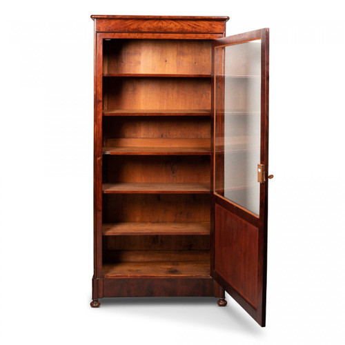 Vitrine Louis-Philippe en acajou de Cuba, XIXe siècle