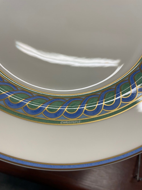 Christofle - Model Torsada Service 8 People Porcelain