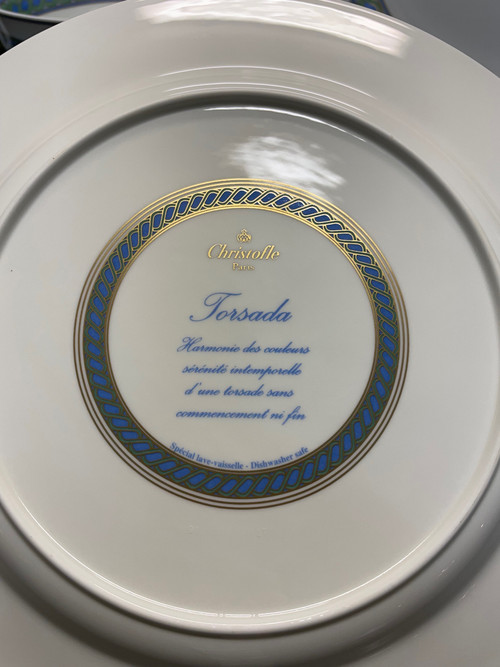 Christofle - Model Torsada Service 8 People Porcelain