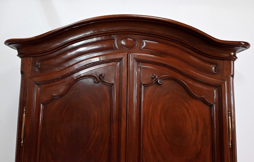 Exceptional Scriban Chest of Drawers from Port Nantais in Cuban Mahogany – 1750