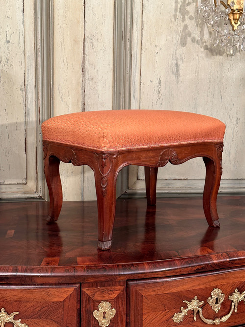 Repose Pied Tabouret De Style Louis XV Epoque XIXeme