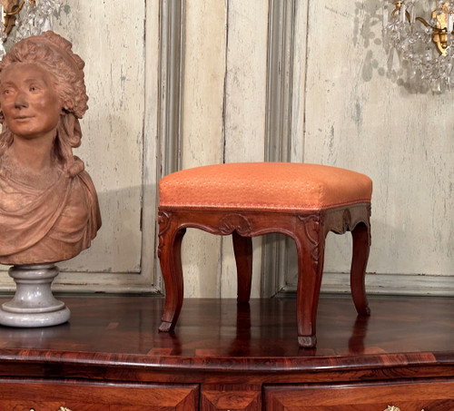 Repose Pied Tabouret De Style Louis XV Epoque XIXeme