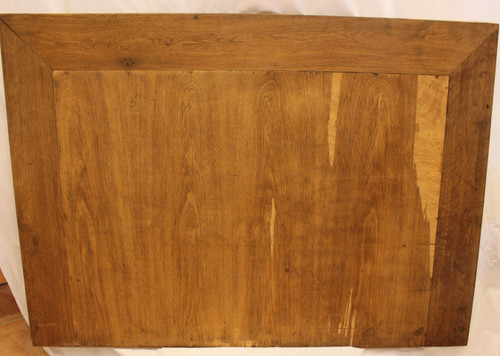 Pair Of Design Mirrors From The "50s", Canopy-Style Mounting On Oak Frame 90 X 126 Cm