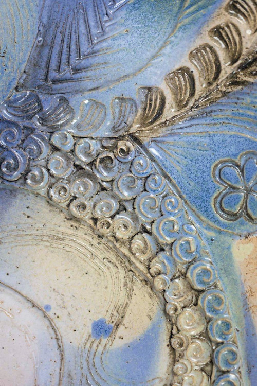 Jean Derval, Ceramic bas-relief sculpture, Year 2004, LS55091807D