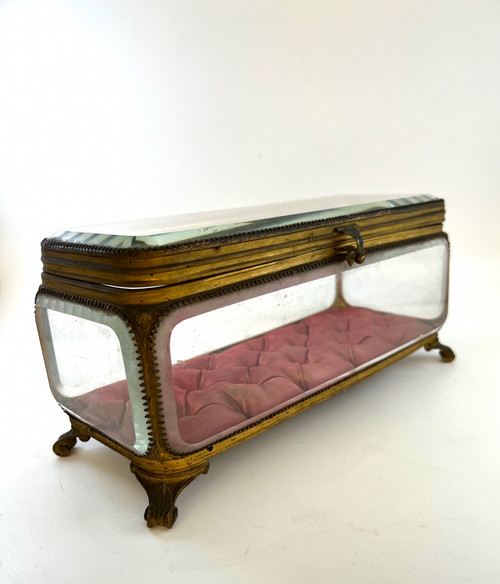 Large Napoleon 3 bevelled jewelry box