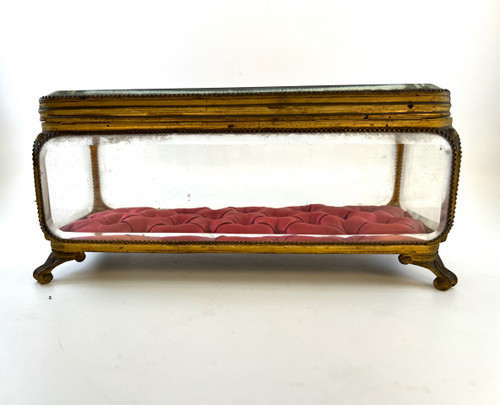 Large Napoleon 3 bevelled jewelry box