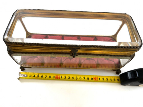 Large Napoleon 3 bevelled jewelry box