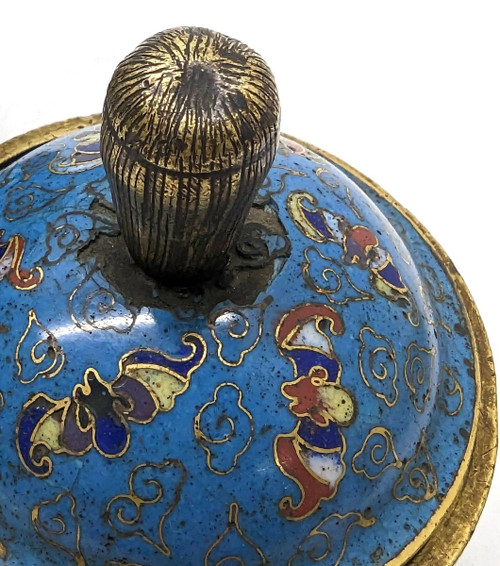 Diciannovesimo Bruciatore di Profumo Cloisonne Cinese