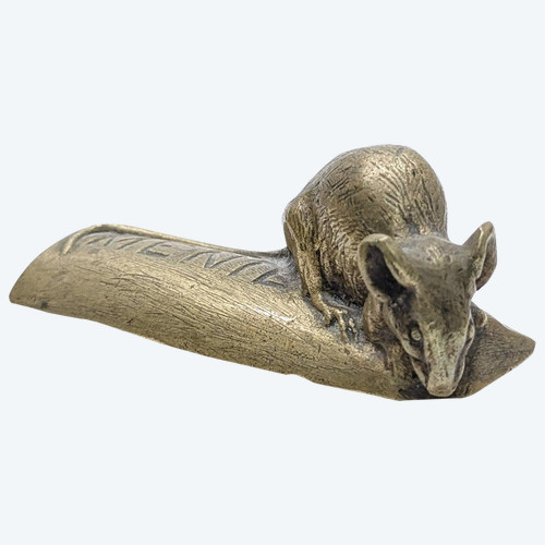 Advertising Bronze By Carvin Chocolat Menier The Little Mouse