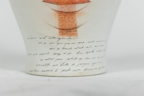 Painted Terracotta Vase, Contemporary Work, LS5437153C