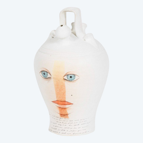 Painted Terracotta Vase, Contemporary Work, LS5437153C