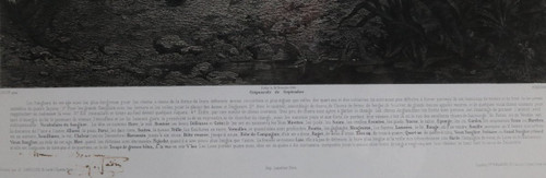 Venerie, L.G.JADIN, Hallali De Sanglier, Lithographie, 1858.
