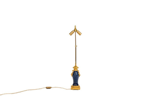 Lampe En Porcelaine Et Bronze, Circa 1880, LS5210151B