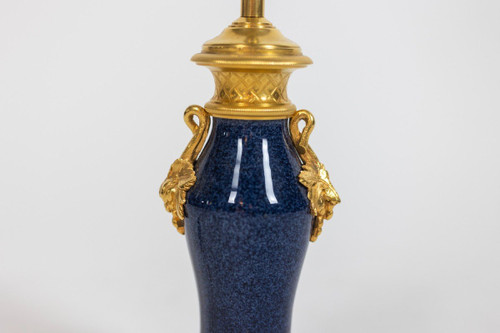 Lampe En Porcelaine Et Bronze, Circa 1880, LS5210151B