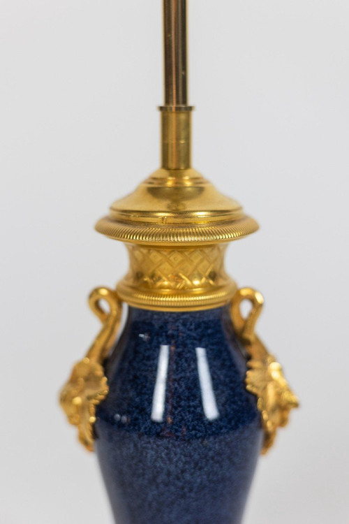 Lampe En Porcelaine Et Bronze, Circa 1880, LS5210151B