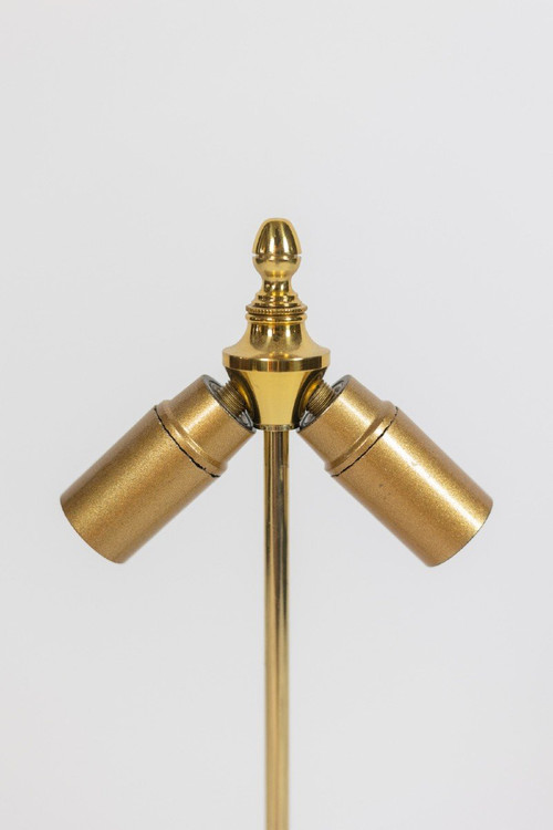 Lampe En Porcelaine Et Bronze, Circa 1880, LS5210151B