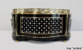Table planter in blackened wood, Napoleon III period - 19th century