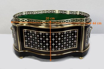 Table planter in blackened wood, Napoleon III period - 19th century