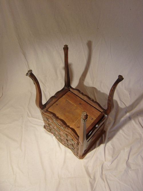 Louis XV inlaid bedside table