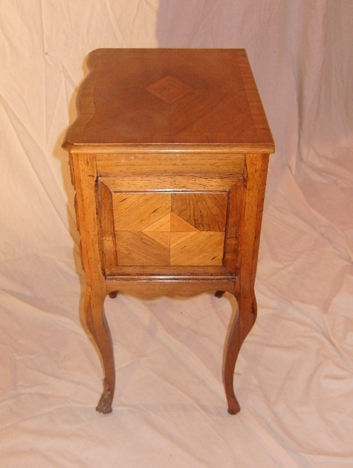 Louis XV inlaid bedside table