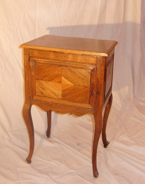 Louis XV inlaid bedside table