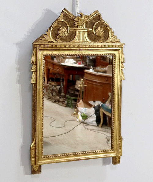 Gilded wood mirror, Louis XVI style - Early 20th century