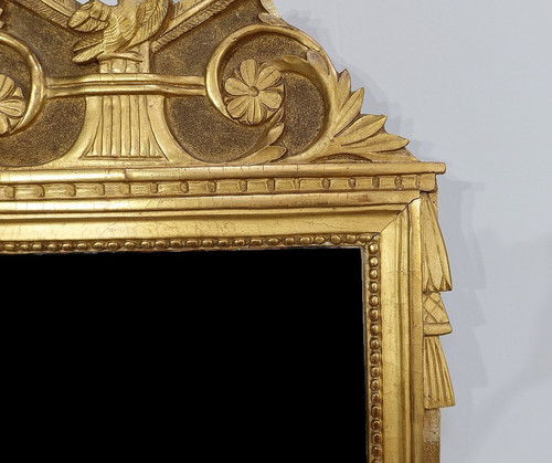 Gilded wood mirror, Louis XVI style - Early 20th century